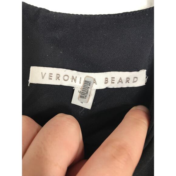 Veronica Beard Scuba Slim Fit Pant Black High Rise Crop Pant Office Minimalist - Picture 7 of 11